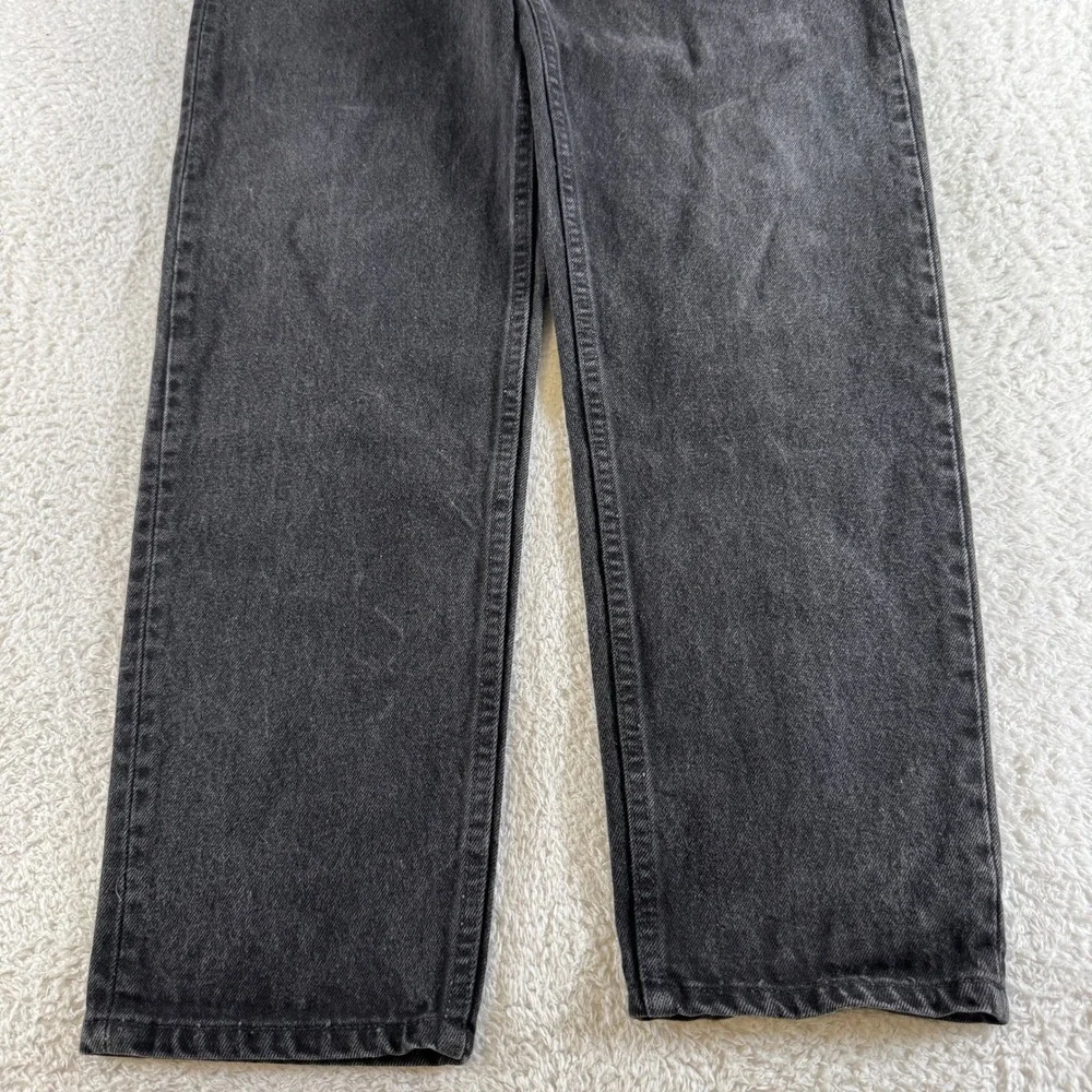 Vintage Levi's 550 Mens 33x34 Tag 32x34 Fit Black Relaxed Tapered Jeans Made USA